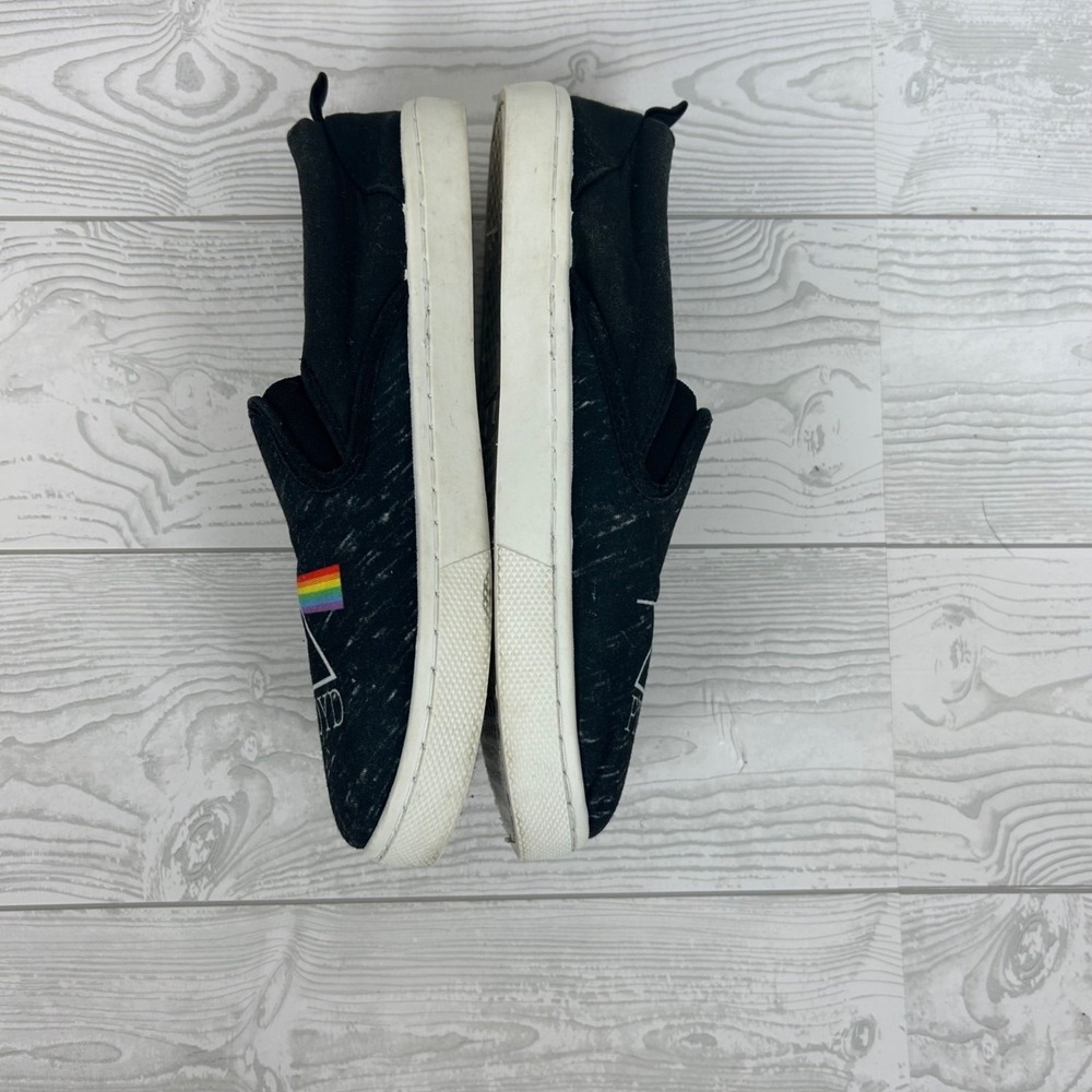 Pink Floyd Slip-On Shoes Size 7 Black Canvas Casual Sneakers Men's‎ or women's - Picture 7 of 9